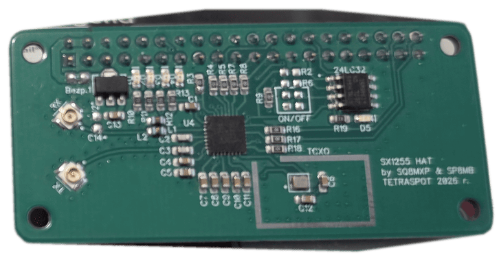 TMO HAT — płytka SX1255 HAT projektu SQ8MXP i SP8MB
